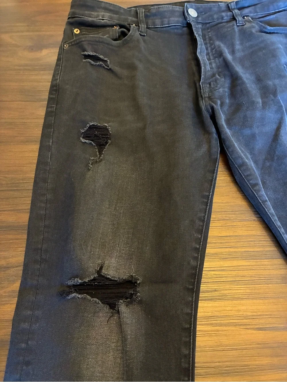 American Eagle Outfitters Black Distressed  Jeans